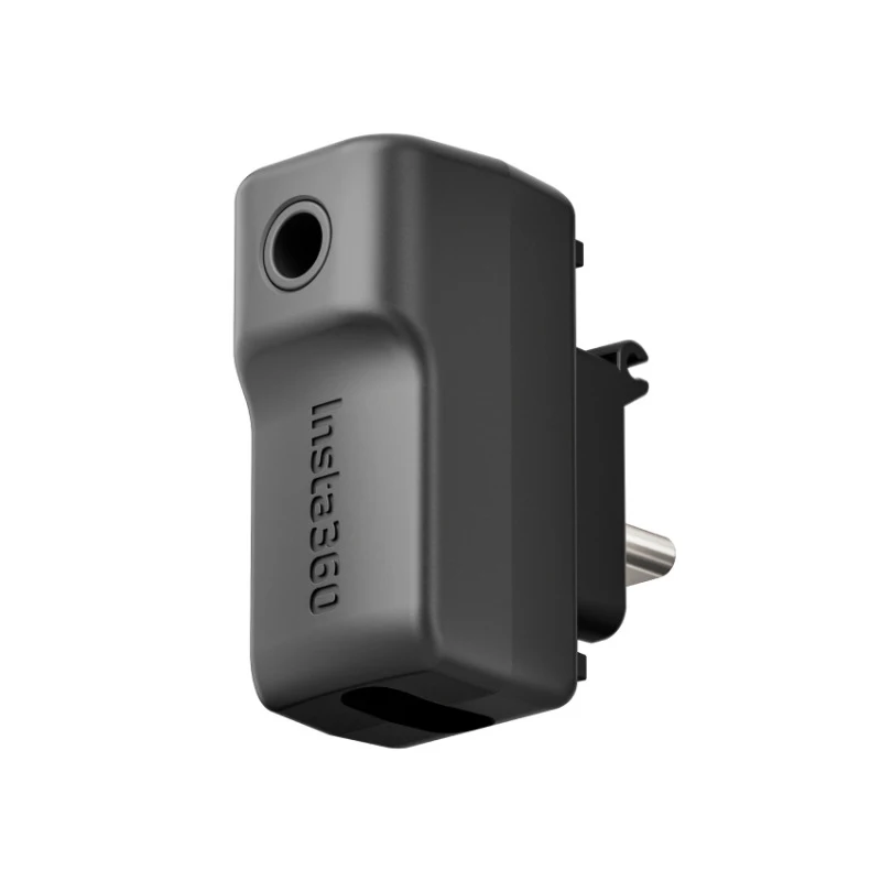 Adaptor mikrofon kamera, untuk Insta360 One X3 mikrofon ekstrenal Port tipe-c untuk Insta360 X3 Aksesori