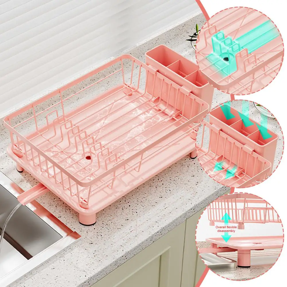 Pink Drain Rack Lar…