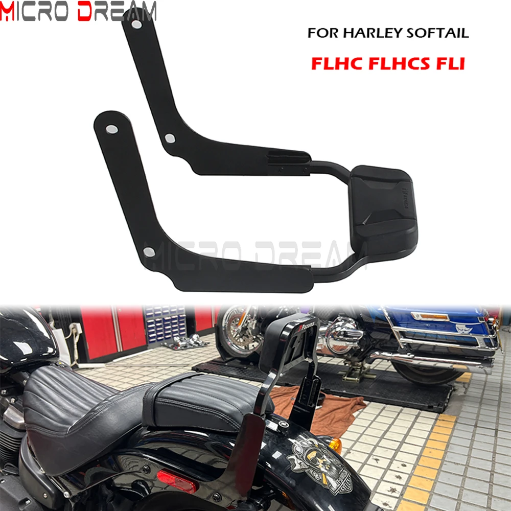 Club Style Motorcycle Rear Passenger Backrest For Harley Softail Heritage Classic FLHC FLHCS 2018-2025 FLI Sissy Bar Back Rests