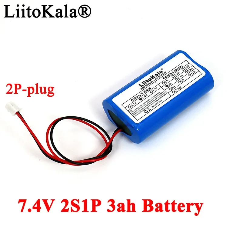 7.4v 18650 bateria de lítio 2s 3ah pesca led luz alto-falante bluetooth 8.4v baterias diy de emergência com pcb
