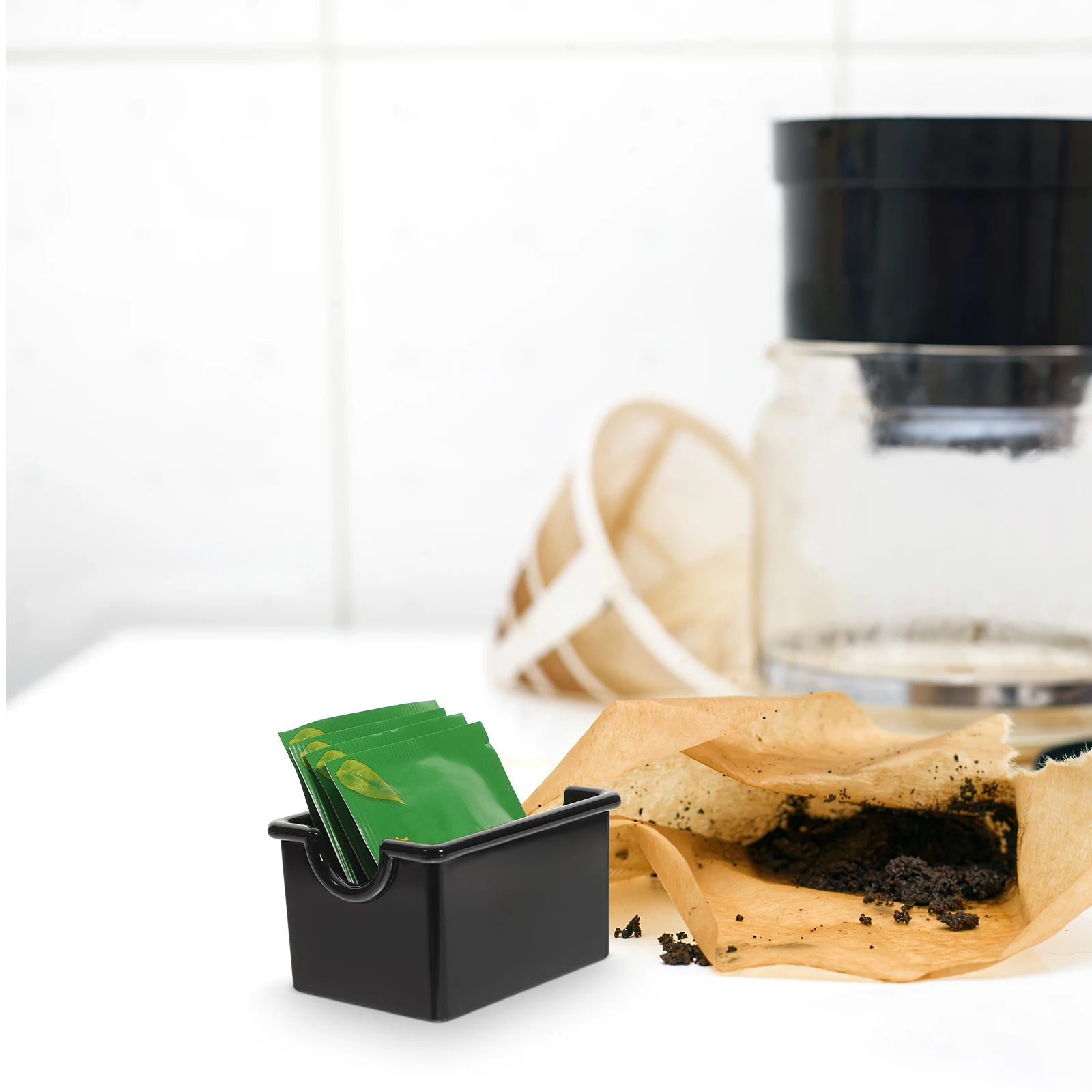 

Tea Bag Storage Box Premium Plastic Keeps Desktop Tidy Organizer For Coffee Bags Candy Home Office Restaurant Use Small Size