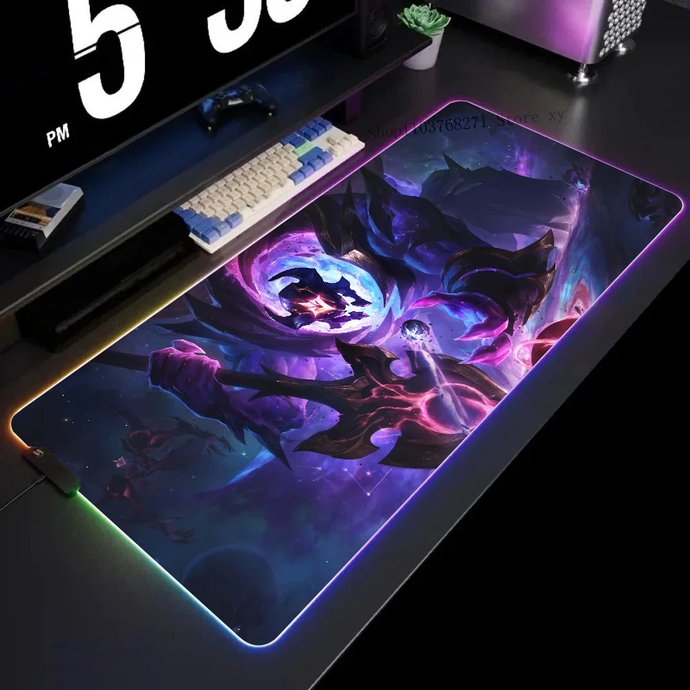 

Yorick League Of Legends Mousepad XXL RGB Gaming Mouse Pads HD Black Gamer Accessories Large LED