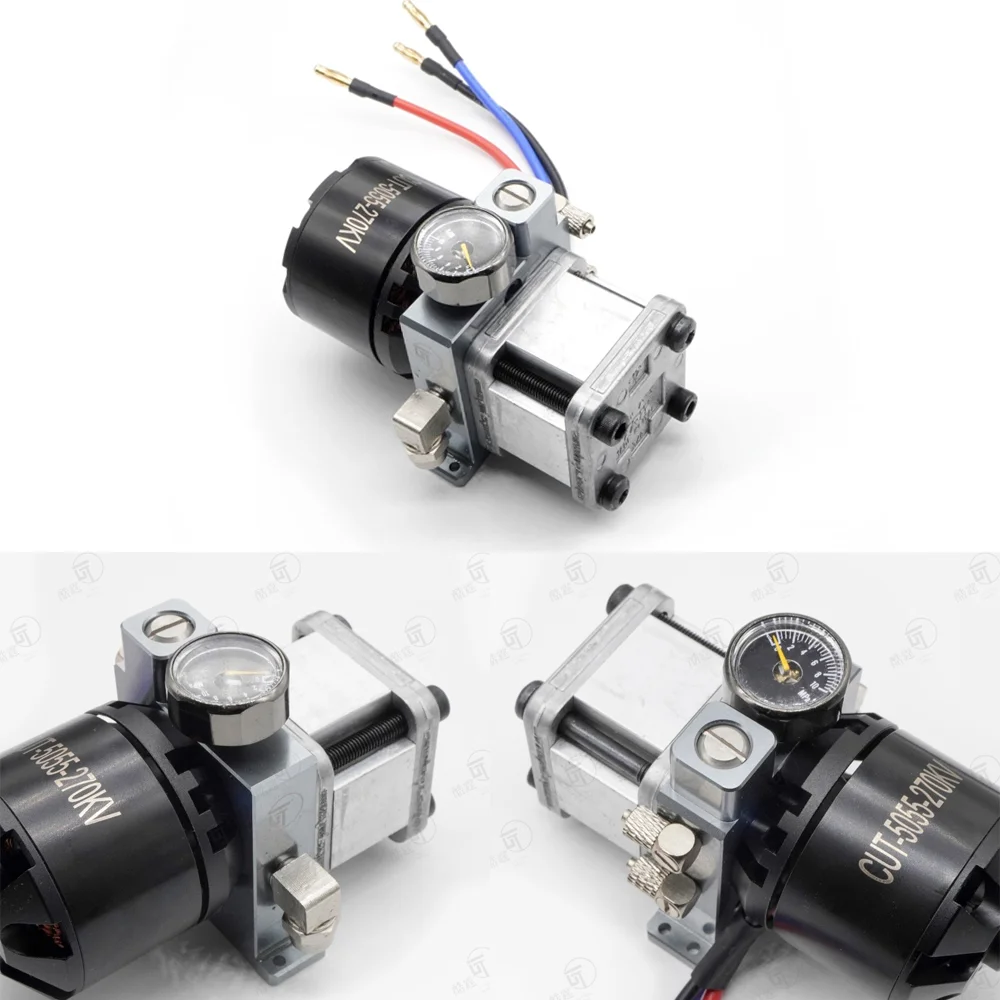 Bomba de aceite hidráulica de Metal con regulador de presión para camión Tamiya RC 1/14 SCANIA 770S VOLVO mercedes-benz ACTROS 3363 piezas MAN