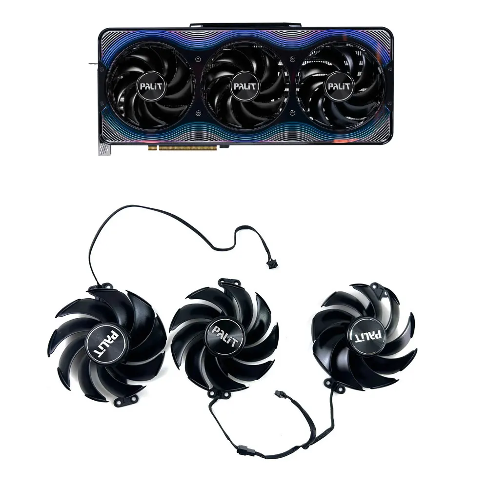 

Вентилятор охлаждения 90 мм 4-контактный TH9520B2H для Palit Gainward GeForce RTX 5090 5080 5070 GameRock OmniBlack, 3x с двойным шарикоподшипником