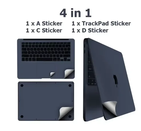 for MacBook 2026 Air 13 15 M5 A3449 A3448 sticker protect film Palms Guard Rest Cover+Trackpad /body Protect Skin A2941 A2681