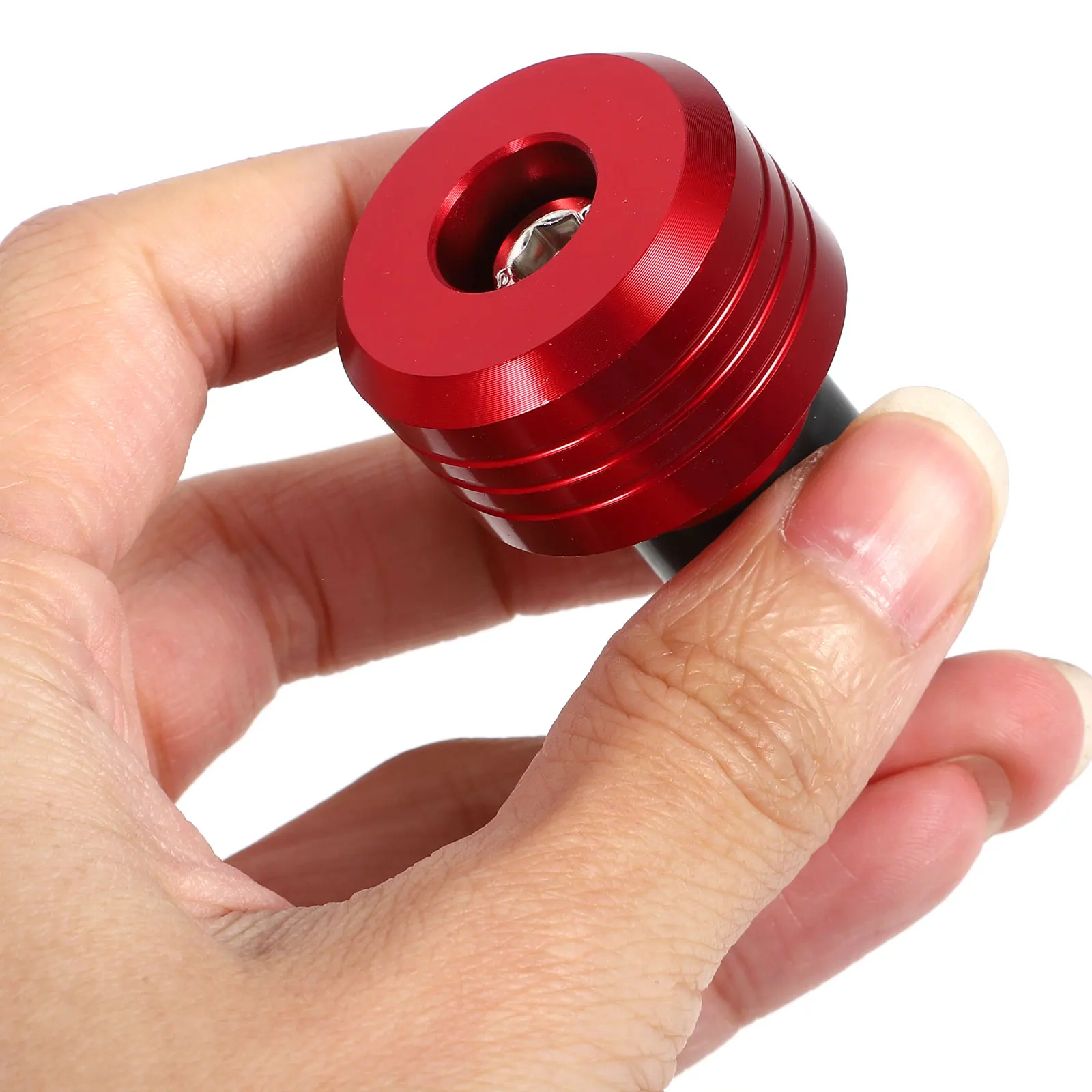 

Motorcycle Plugs End Caps Golden Pair Sturdy Material Easy Install Universal Fit Thread Design High Hardness Firm