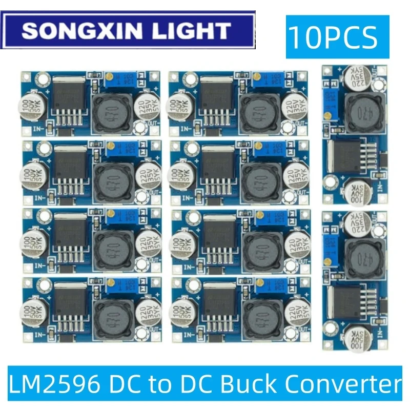 1/5/10pcs LM2596 DC to DC Buck Converter 3.0-40V to 1.5-35V Power Supply Step Down Module