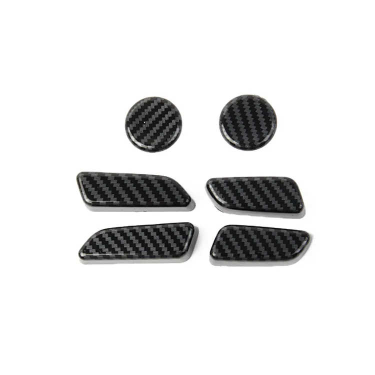 Car interior accessories Carbon Fiber Seat Button  Exterior Cover Trims Accessories for Tesla Model 3 Model Y