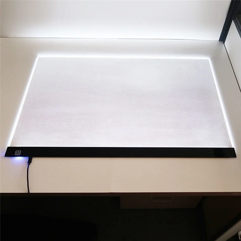 A4 Three Level Dimmable LED Light Pad Drawing Board Pad Tracing Light Box Eye Protection Easier for Diamond Painting