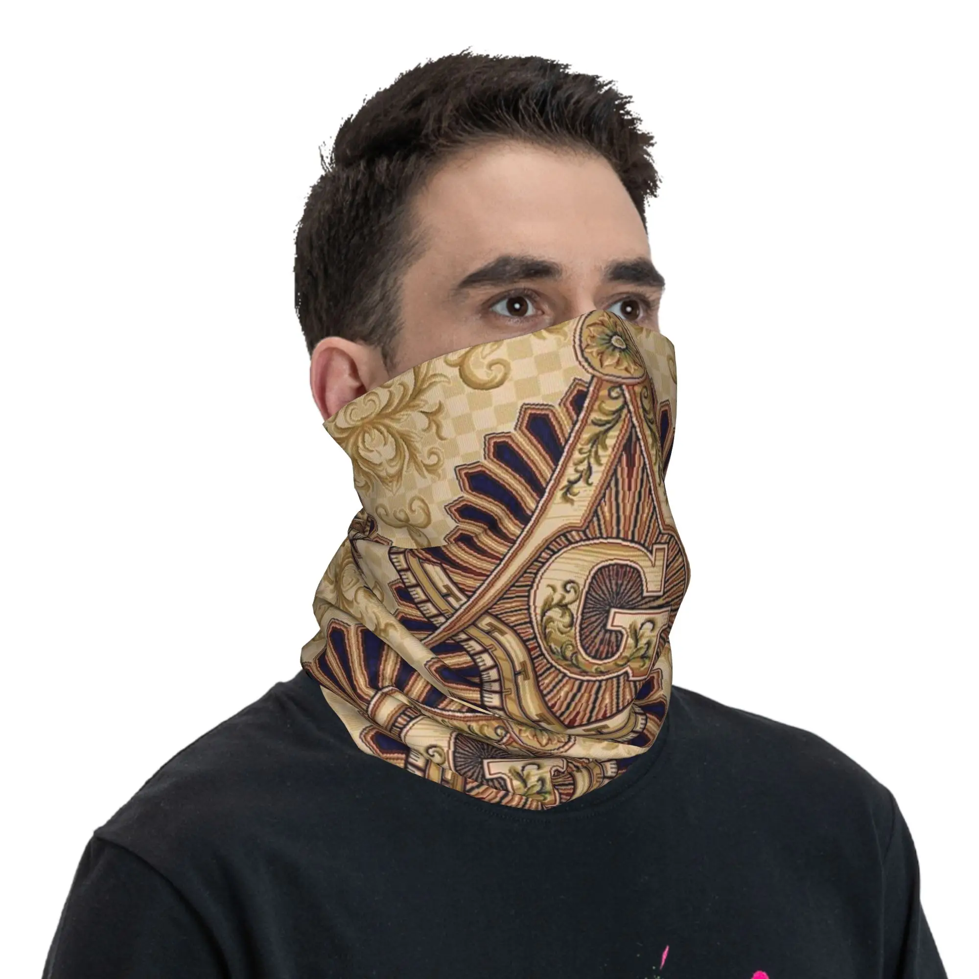 

Masonic Bandana Neck Gaiter Printed Mask Scarf Warm Headwear Cycling Unisex Adult Breathable