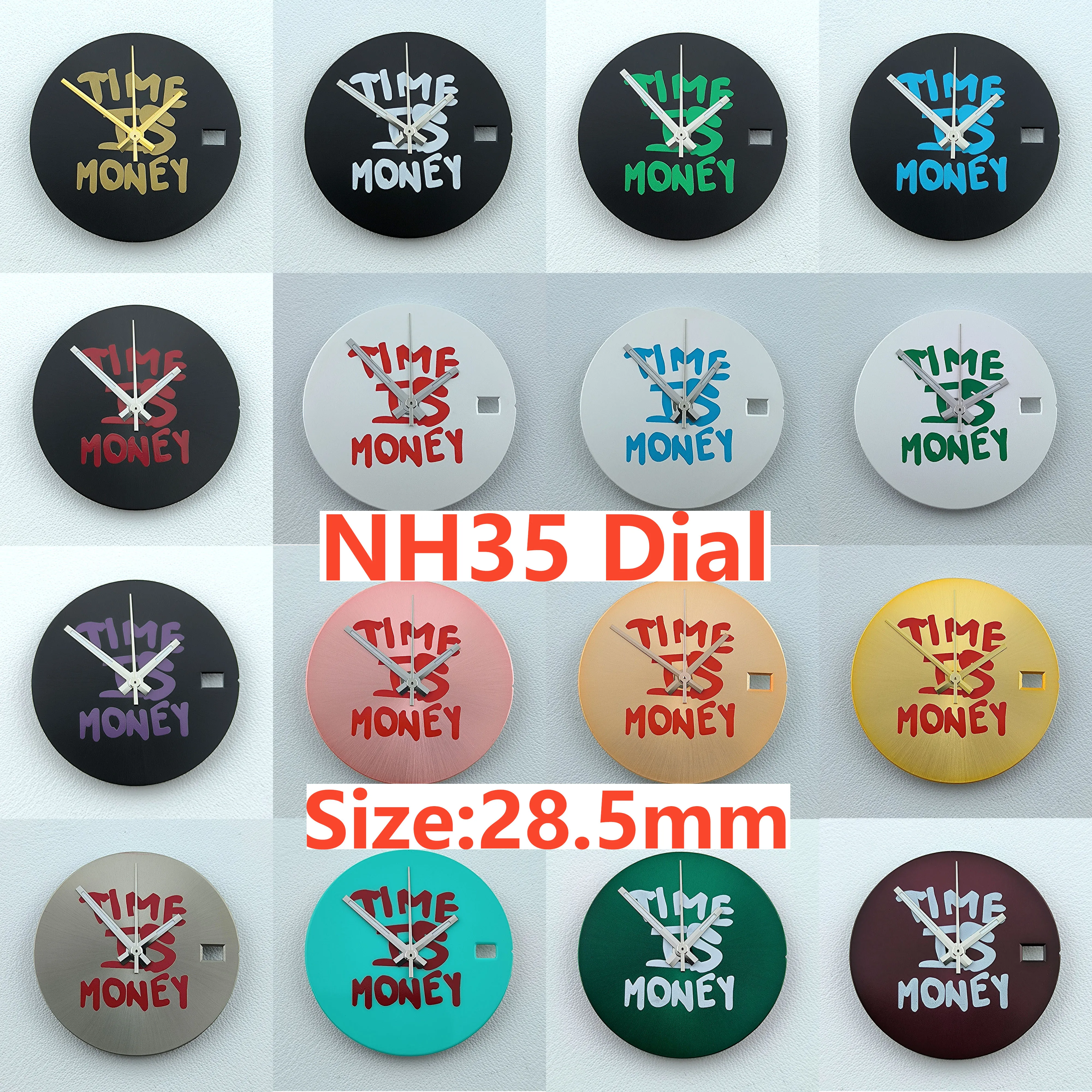 New 28.5mm NH35 dial Custom logo No luminous Dial watch dial suitable for NH35 NH36 movement watch accessories repair tools