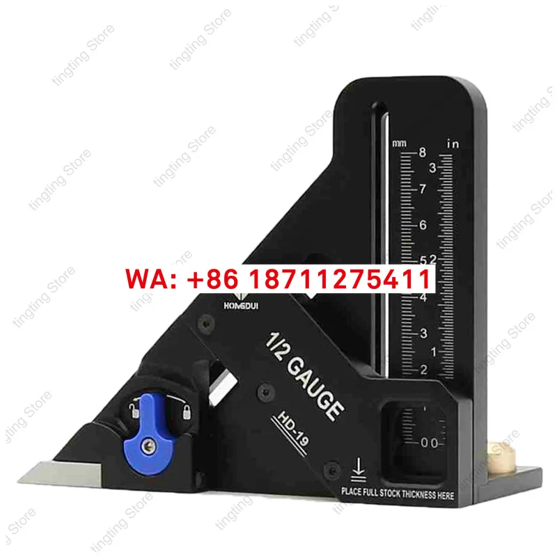 HONGDUI Woodworking center marking machine, table saw, automatic search for 1/2 mark, auxiliary sawing tool