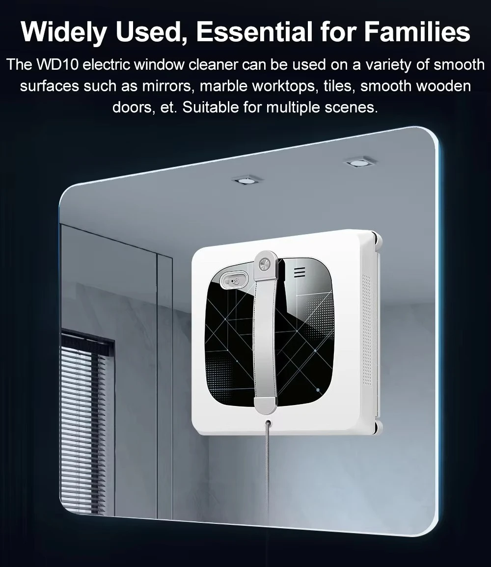 Window Washing Robot with Auto Cleaning Path for Home
