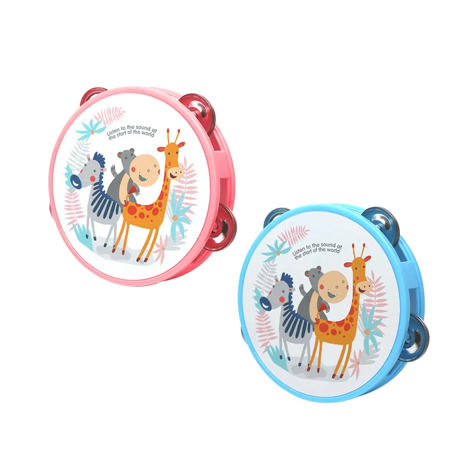 Tambourines Hand Percussion Instrument Party Favors Educational Musical Toy Baby