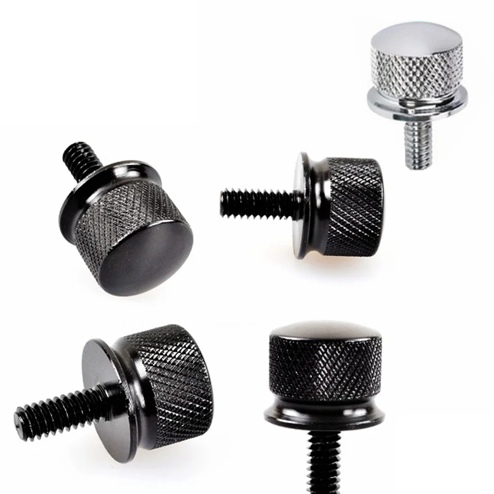 

2Pcs Black Military Grade Billet Aluminum Seat Screws Knurled Sides Easy Release Quick Install Motorbike Stainless Steel Screws
