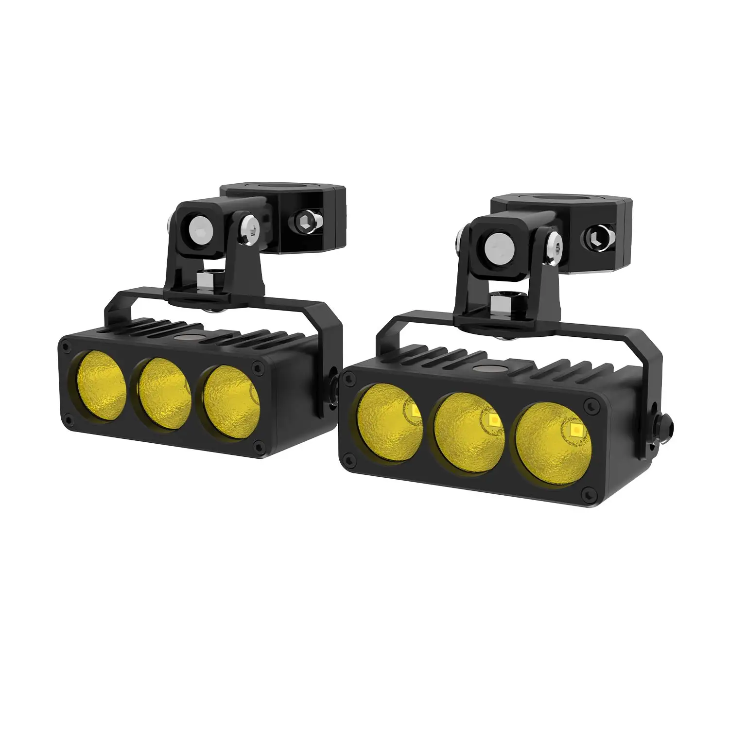 

YBYZ 140W 3.8" LED Auxiliary Motorcycle Headlights Light Bar 140W Flood Amber Fog Lights Off Road Driving for ATV UTV RZR RC RV