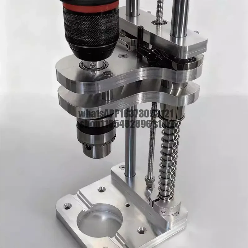 20CM Woodworking Drill Jig Vertical Drilling Positioning Tool Mini Desktop Drill Stand for Cordless Drills and DIY Projects