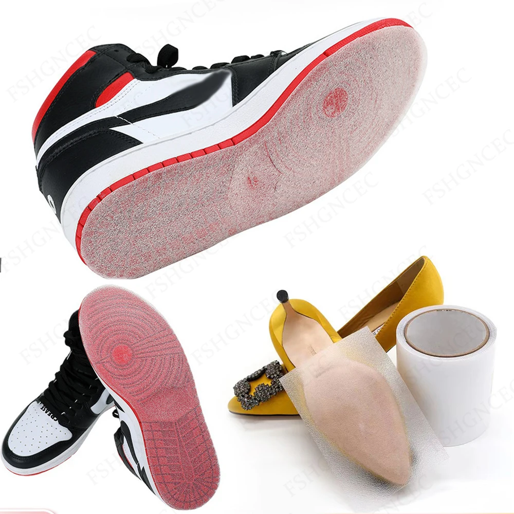 Wear-Resistant Shoe Sole Protector Non Slip Self-Adhesive Outsole Stickers for Sneakers High Heels Shoes Repair Replacement Tape