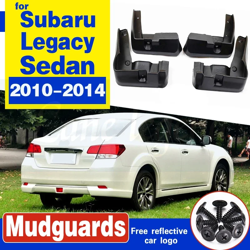 Set Car Mud Flaps For Subaru Legacy Sedan 2010-2014 Mudflaps Splash Guards Mud Flap Mudguards Fender Front Rear Styling 2012