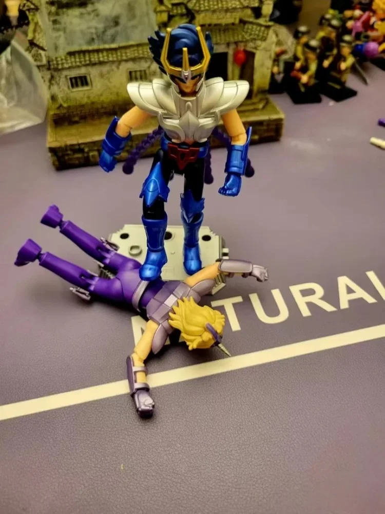 Blokees Saint Seiya Galaxy Version 2 شخصيات الحركة Camus Hoyoga Dohko Milo Shiryu Pegasus Nachi أنيمي التماثيل لعبة المشجعين هدية