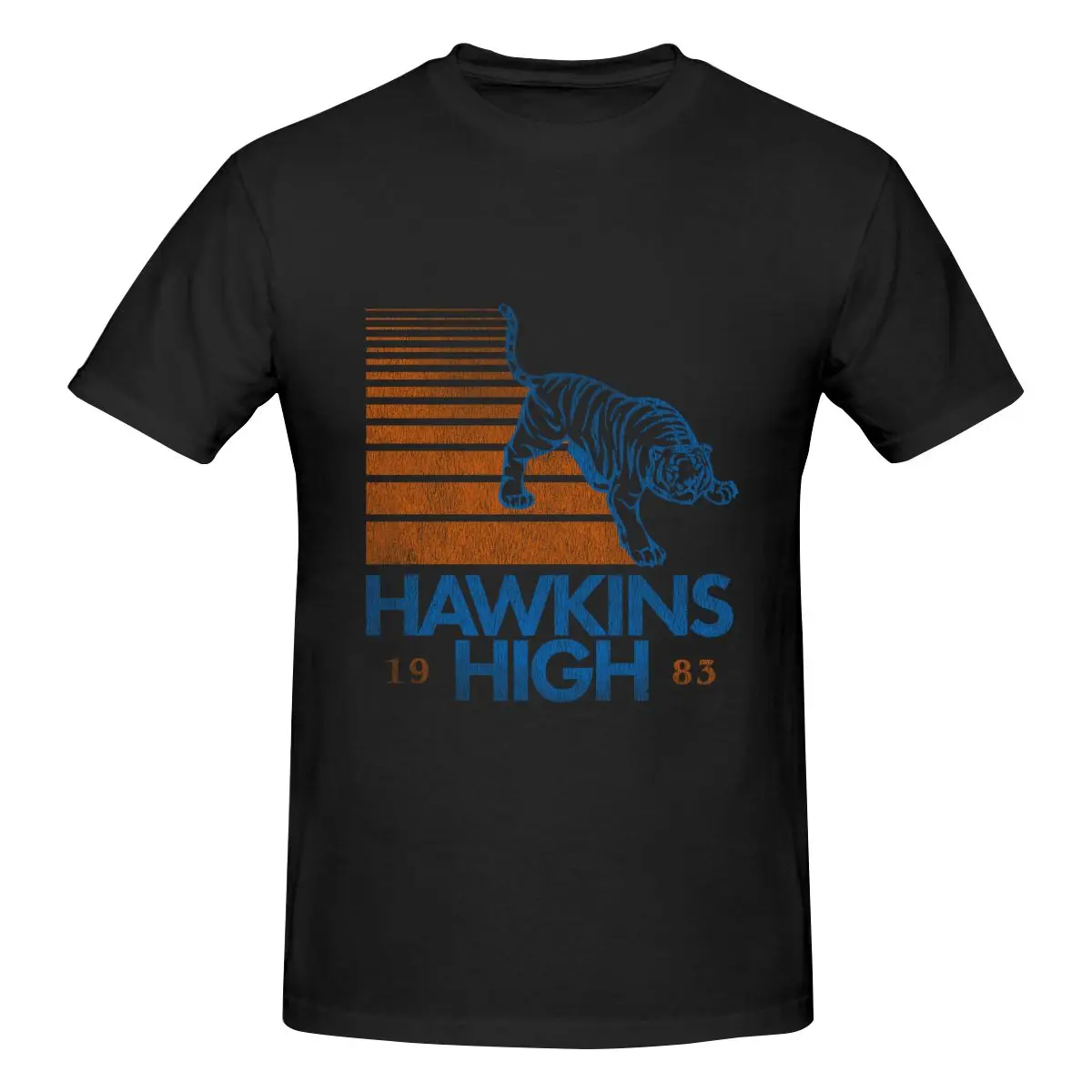 Funny Hawkins High (Stranger Things) Men's T-shirt Printed Tops are loose and slim fit Women's T-shirts