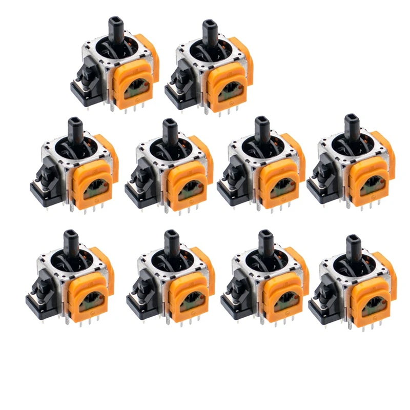 AU67-10PCS For Switch Pro Hall Electromagnetic Joystick Potentiometer High Precision Adjustable Electromagnetic IC Joystick