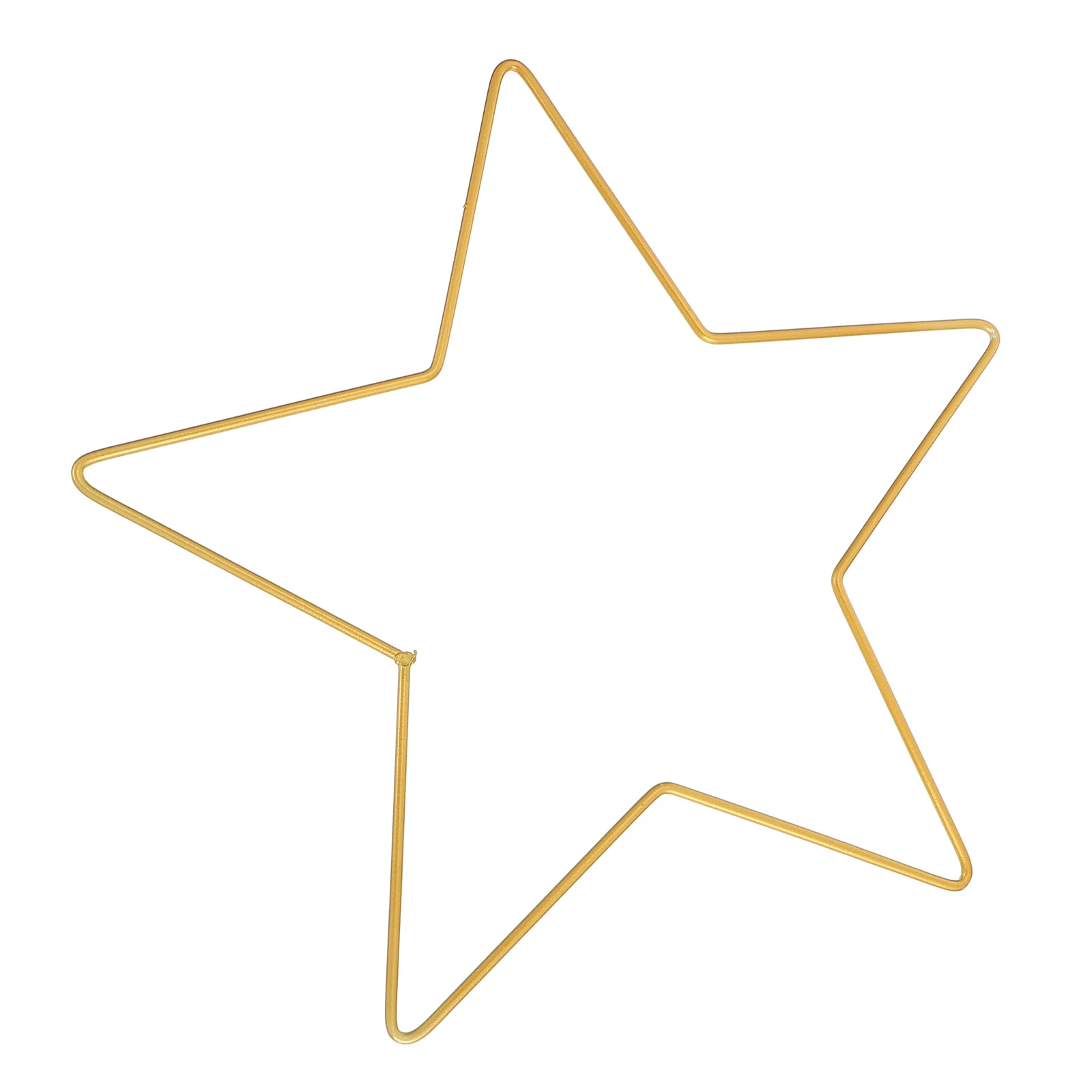 

30CM Wrought Iron five-pointed Star Christmas Decorative Christmas Wreath Christmas Tree Star Topper Xmas Metal Macrame Ring