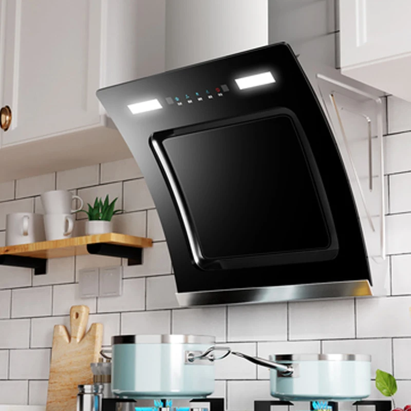 600mm Small Side Suction Kitchen Hood Extractor Range Hood Automatic Cleaning Home Applicance hotte aspirante cuisine