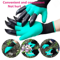 Clawed gardening gloves, used for digging, planting flowers and vegetables, hand washed outdoor gardening tools