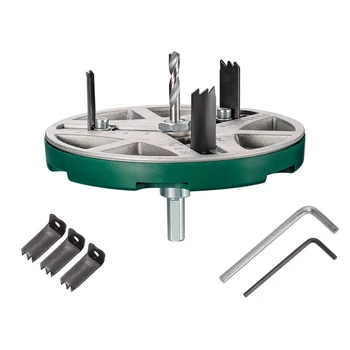 조정 가능한 원형 구멍 톱 도구, 조정 가능한 구멍 톱 직경 45mm-130mm 목공 절단 도구, 구멍 오프너