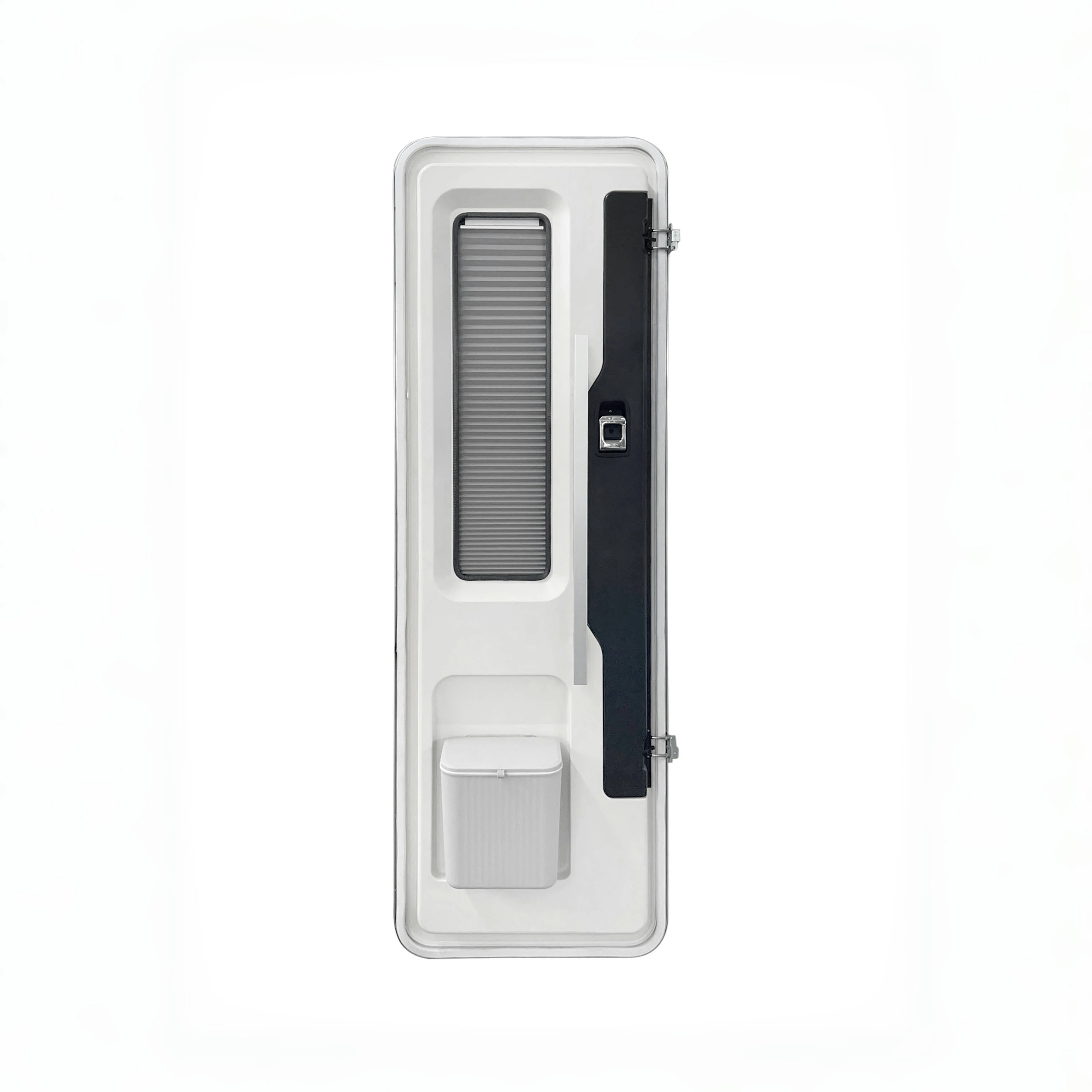 Meidi Automatic RV Entry Door For Motorhome Camper Vehicle-Aluminum Alloy & PU Construction Waterproof Durable Pleated Blinds