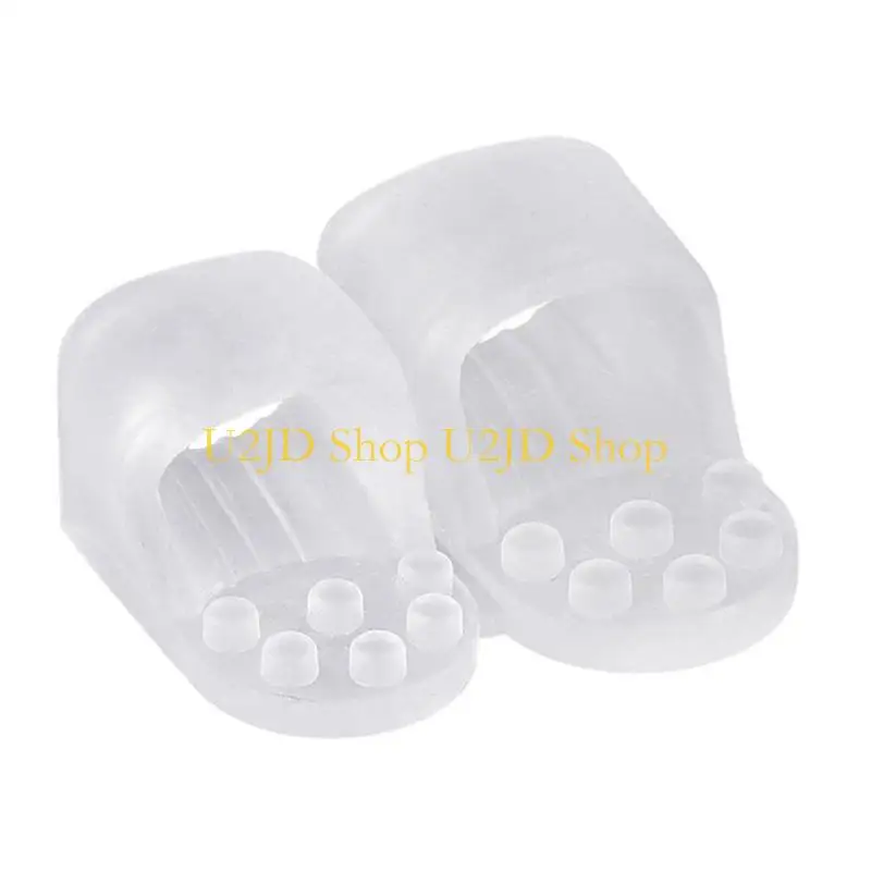 U2JD 2 Hole Toe Separators For Pains Relief Soft SEBS Material Bunions Corrector For Daily Use And Sports