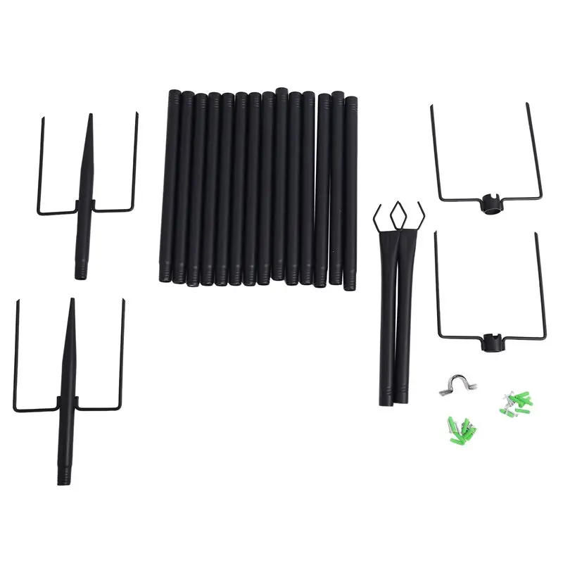 【THANKSGIVING DAY】4 Set String Light Poles String Yard Light Poles Outdoor String Light Poles Heavy Duty Garden Light Poles view 4
