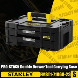 STANLEY FMST1-71969-23 PRO-STACK Double Drawer Tool Carrying Case Stackable Organizer Multi-Functional Suitcase Repair Case