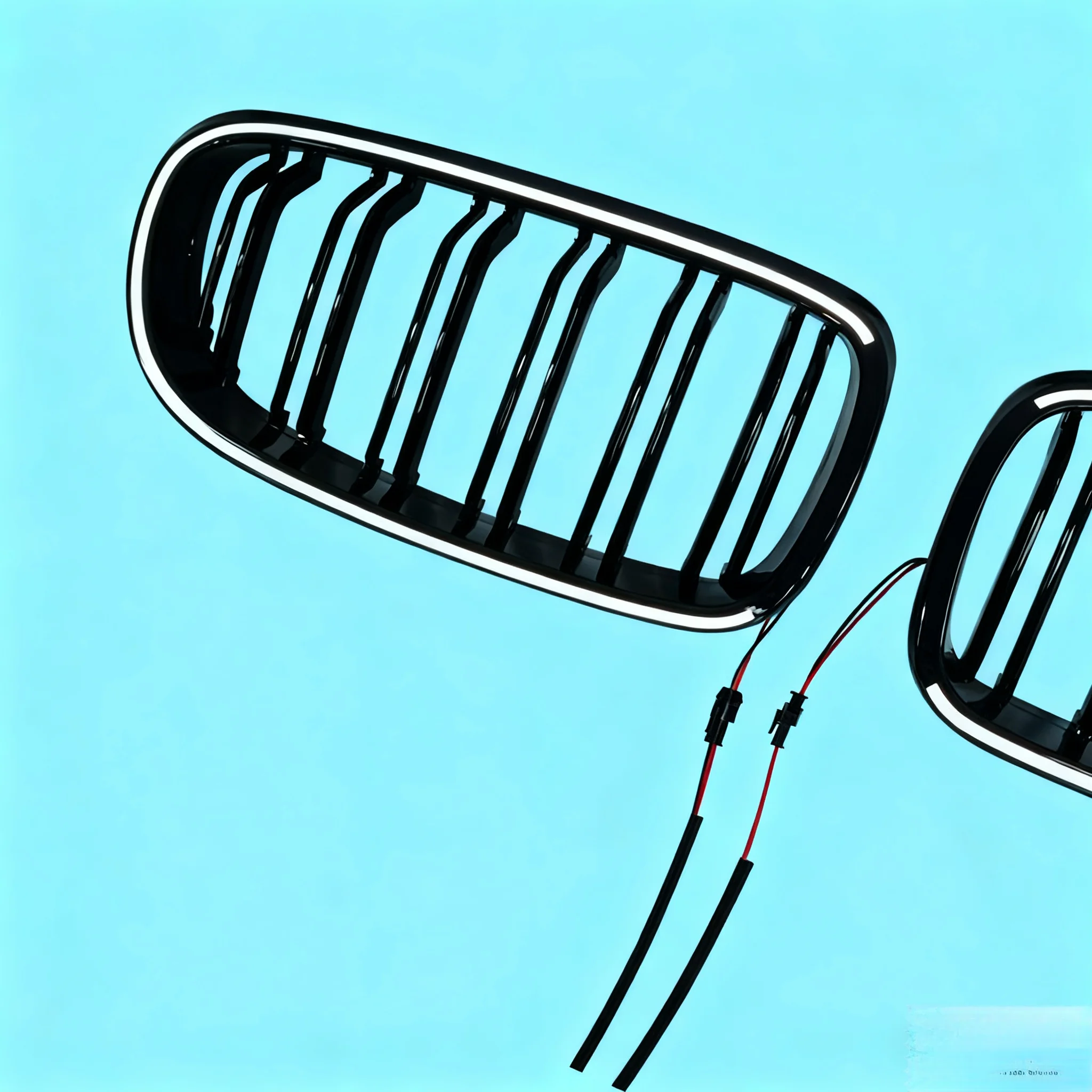 شبكة LED الجبهة العلوية المبرد تجميل شوايات السباق لسيارات BMW 3-Series E90 E91 4-Doors 320i 335i 325i مع الضوء 2009-2011