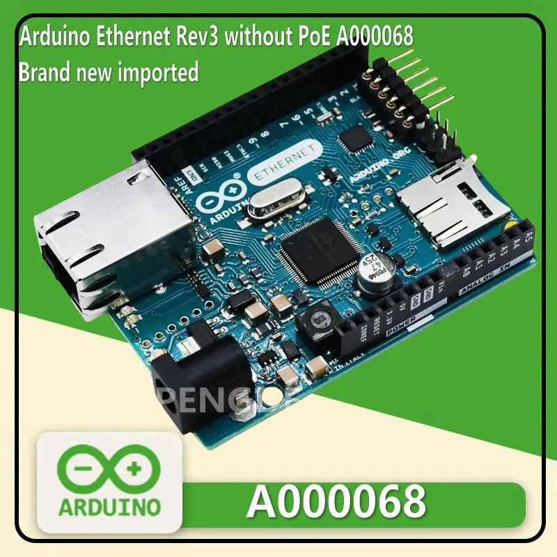 

Arduino Ethernet Rev3 without PoE A000068 W5100 Ethernet UNO