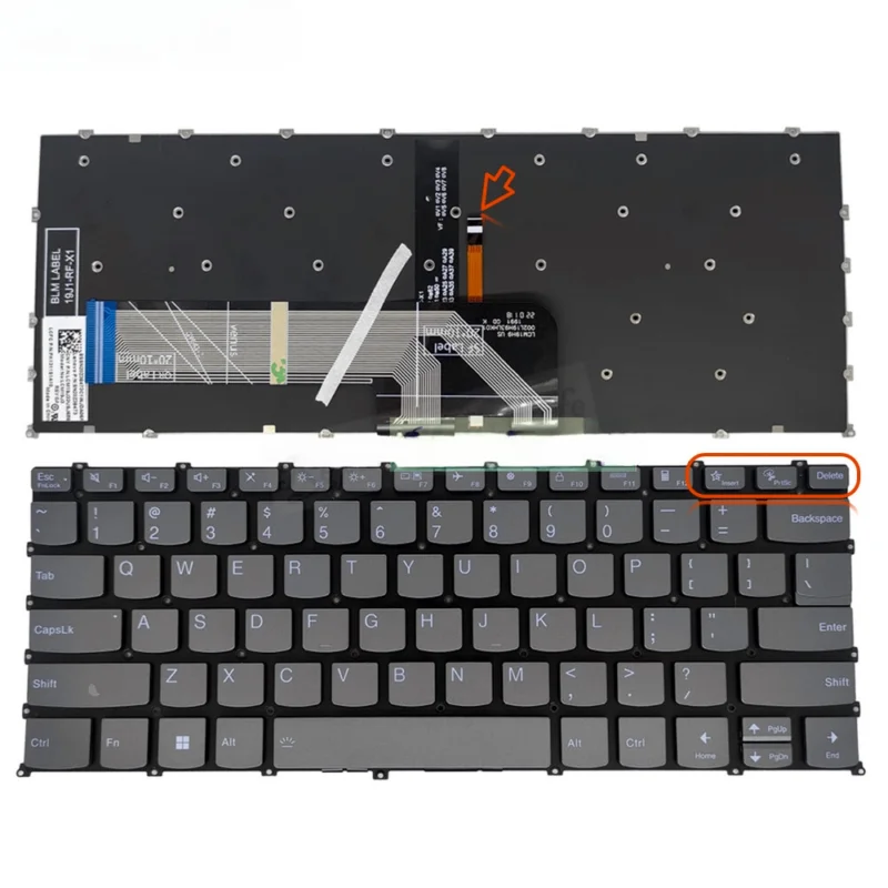 For Lenovo IdeaPad slim 5 14iil 5-14IIL05 14ITL05 Flex 14ARE05 Backlit Keyboard