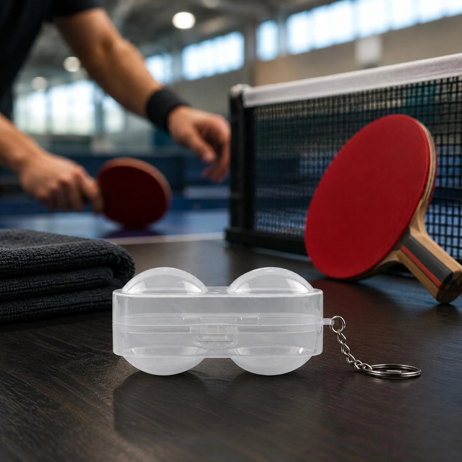Pudełko na piłeczki do tenisa  – Table Tennis Keychain recenzja i cena