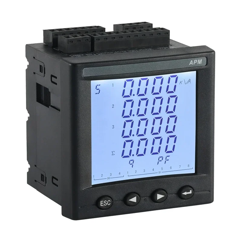 multi function energy meter panel mounted electric smart meter monitoring system made in china