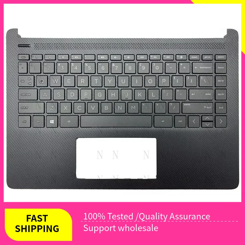 

Y New For HP 14-DQ 14S-FR FQ TPN-Q221 Palmrest Cover Keyboard Black M03796-001