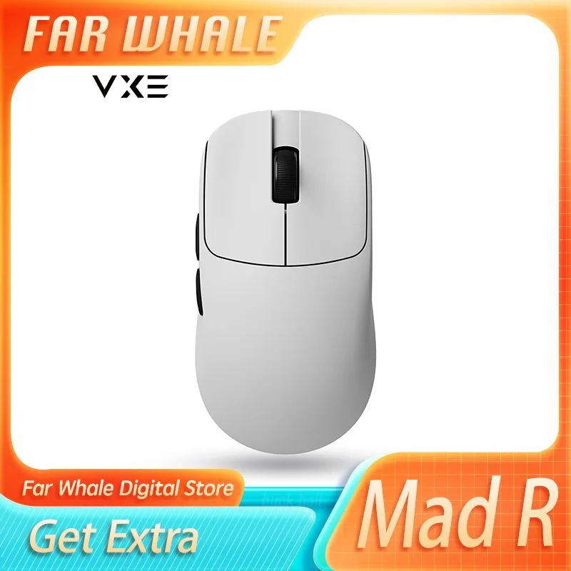 Vxe Mad R Major E-Sports Game Mouse Paw3395/3950 sensore Mouse leggero Wireless Dual Mode personalizza Mouse per Pc Gamer Gifts