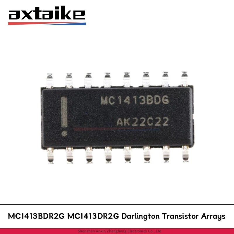 

10PCS MC1413BDR2G MC1413DR2G SOP16 MC1413BDG MC1413DG MC1413 500mA SMD High Voltage High Current Darlington Transistor Arrays IC