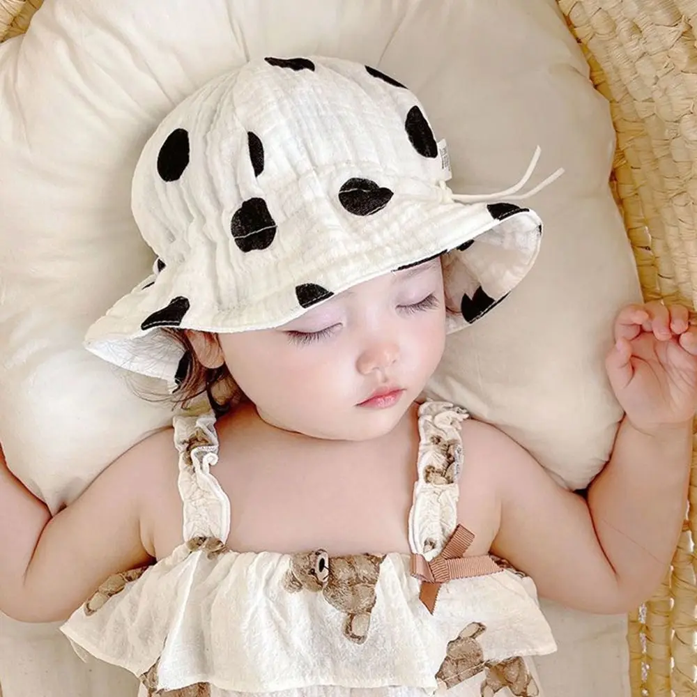 Summer Cute Cotton Soft UV Protection Panama Cap Newborn Baby Hat Kids Bucket Hat Sun Cap
