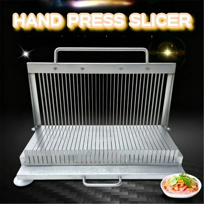 Multi-function Slicing Hand Pressure Stainless Steel Double-blade Sharp Manual Slicer Vegetable Meat Cooked Food Slice