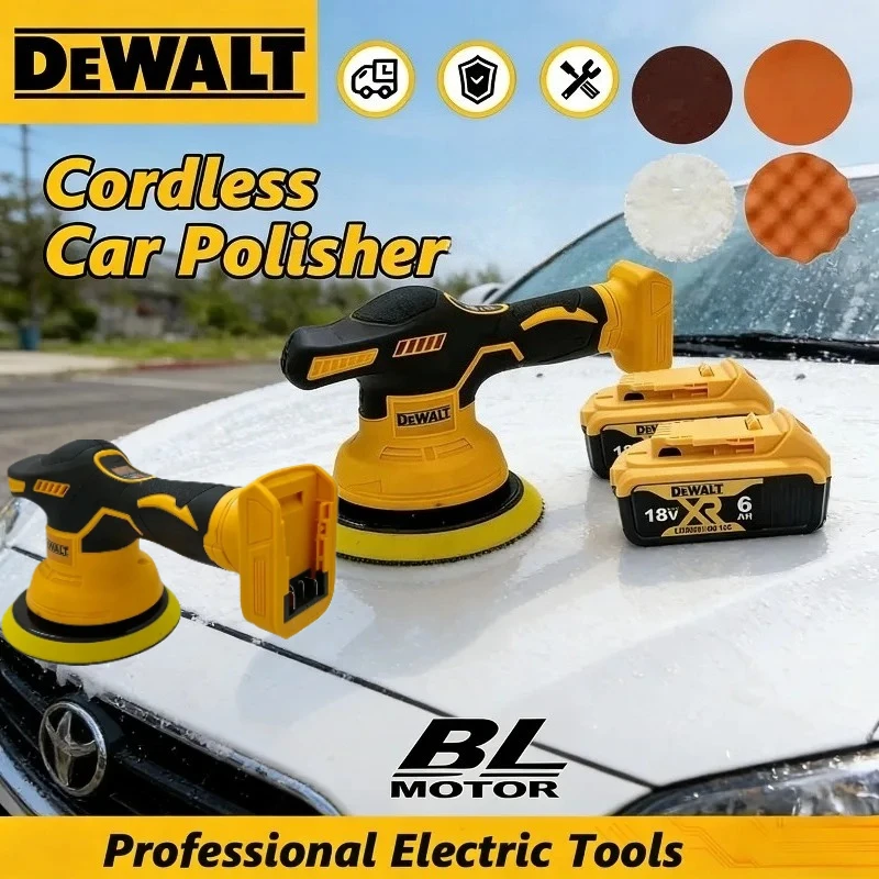 

Беспроводная полировальная машинка Dewalt с 8 регулируемыми скоростями, электрический инструмент для вощения, шлифовки и нанесения защитного покрытия, совместим с аккумулятором Dewalt 20V