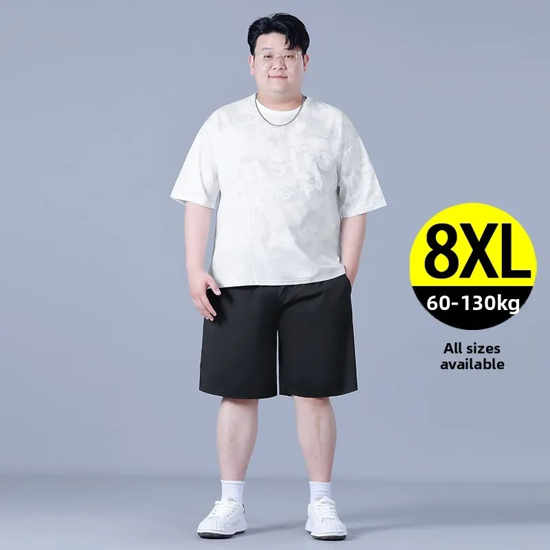

Large Size Casual Sports Set for Men Summer Loose ort Sve T-irt And orts Two-Piece Suit Versatile Comfortable Clothing