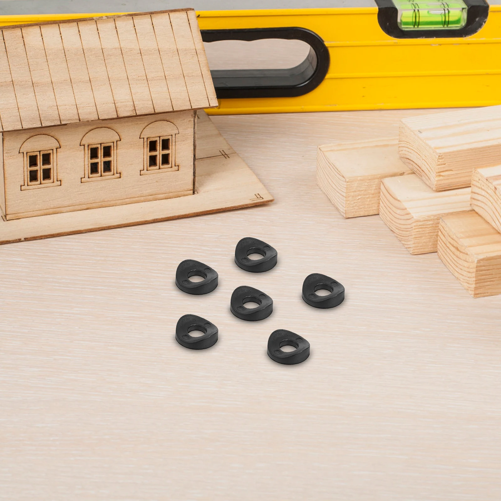 

100pcs Duckbill Plastic Washers Black Rubber Washer For Toilet Seat Bolt Leak Prevention Heavy Duty Lightweight Curved