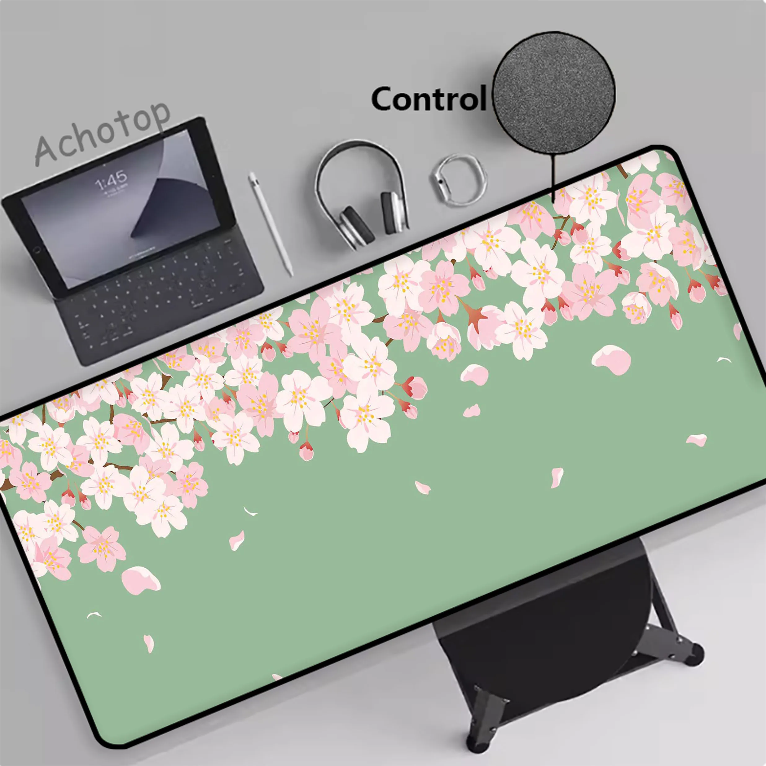 Japanese Pink Sakura Control Large Mousepad Game Mouse Pad Gamer Mouse Mat Gaming Accessories Keyboard Pads Speed Desk Mat