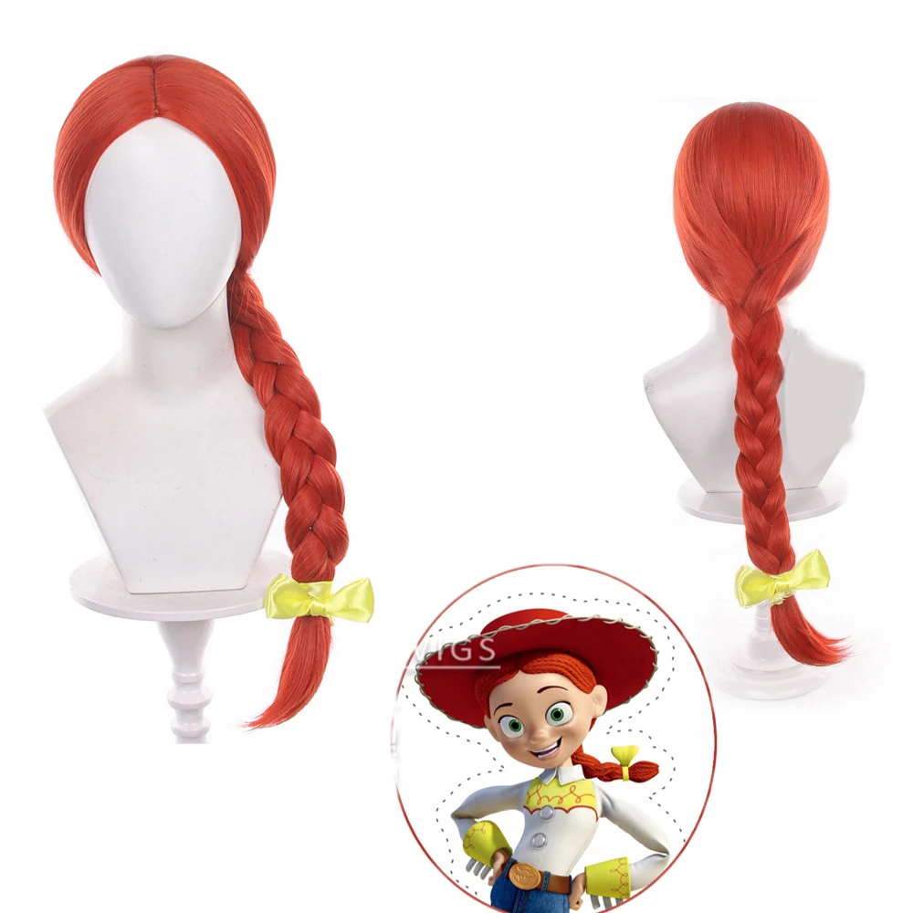 High Quality Long Braid 29.52in Jessie Cosplay Wig Heat Resistant Synthetic Hair Jessie Role Play Wig Hallowmas Accessories