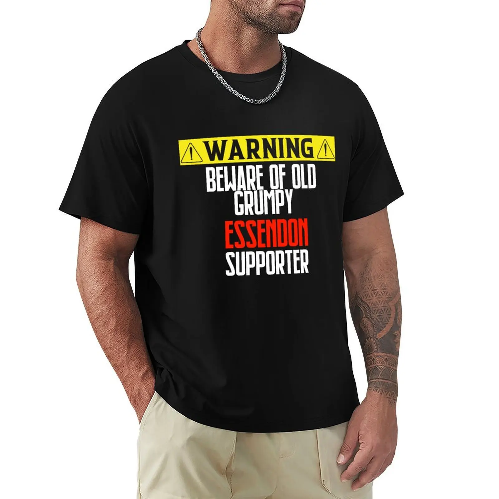 

Beware of Old Grumpy Essendon supporter T-Shirt Cool Feeling Summer Tee Shirt